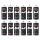 12X Snow White RAL 9010 Matt Spray Paint 400ml