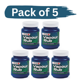 5X Masterplast Vapour Rub Congestion Relief Chest Rub Menthol Eucalyptus 100g