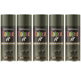 5X Paint Factory Nato Green Matt Spray Paint 400ml