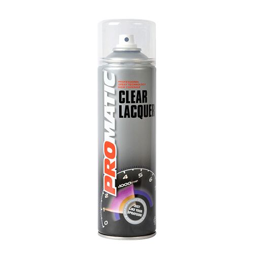 5X Promatic Clear Lacquer Spray Paint 500ml