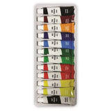 12X - Oil Paint Tube Set, 12 Colour 6ml Each