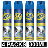 4X PestShield Fly & Wasp Killer Spray 300ml Pest Control