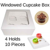 4 Hole 10X Cupcake Boxes