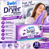 3X - Swirl Tumble Dryer Sheets Lavender 35Pk