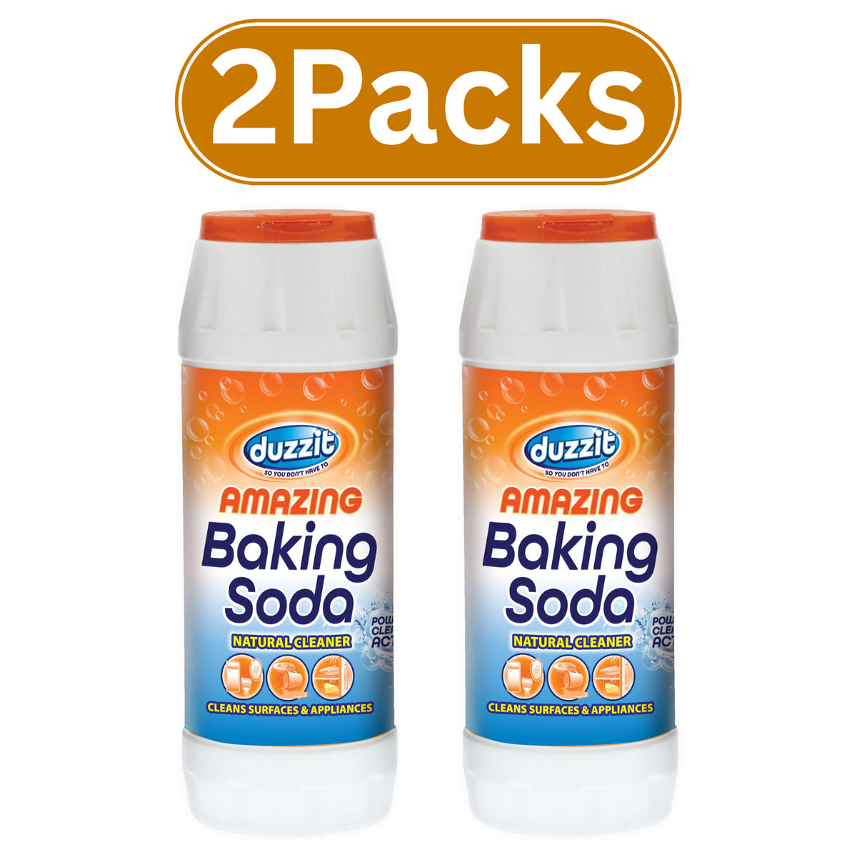 2X Duzzit Amazing Baking Soda 500g Multipurpose Powerful Cleaning Powder