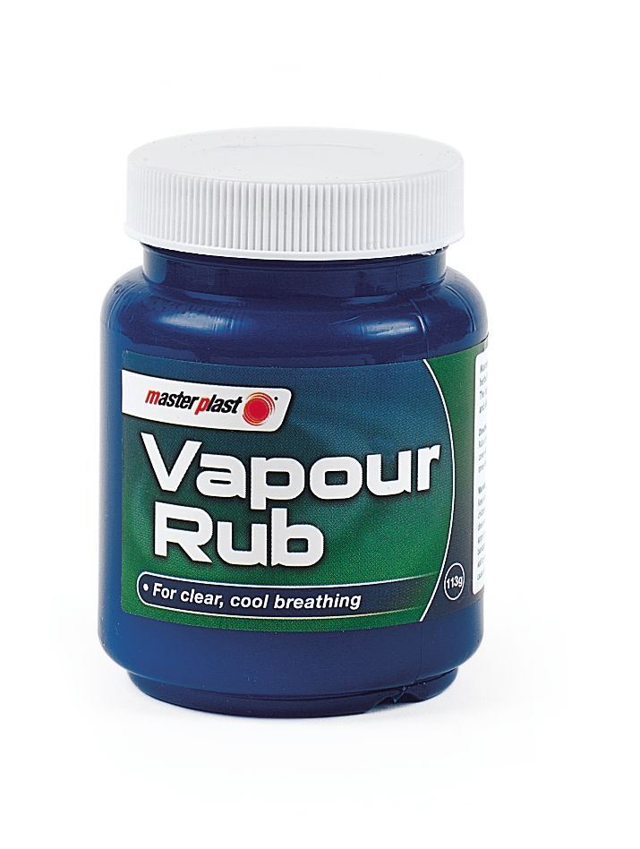 1X Masterplast Vapour Rub Congestion Relief Chest Rub Menthol Eucalyptus 100g