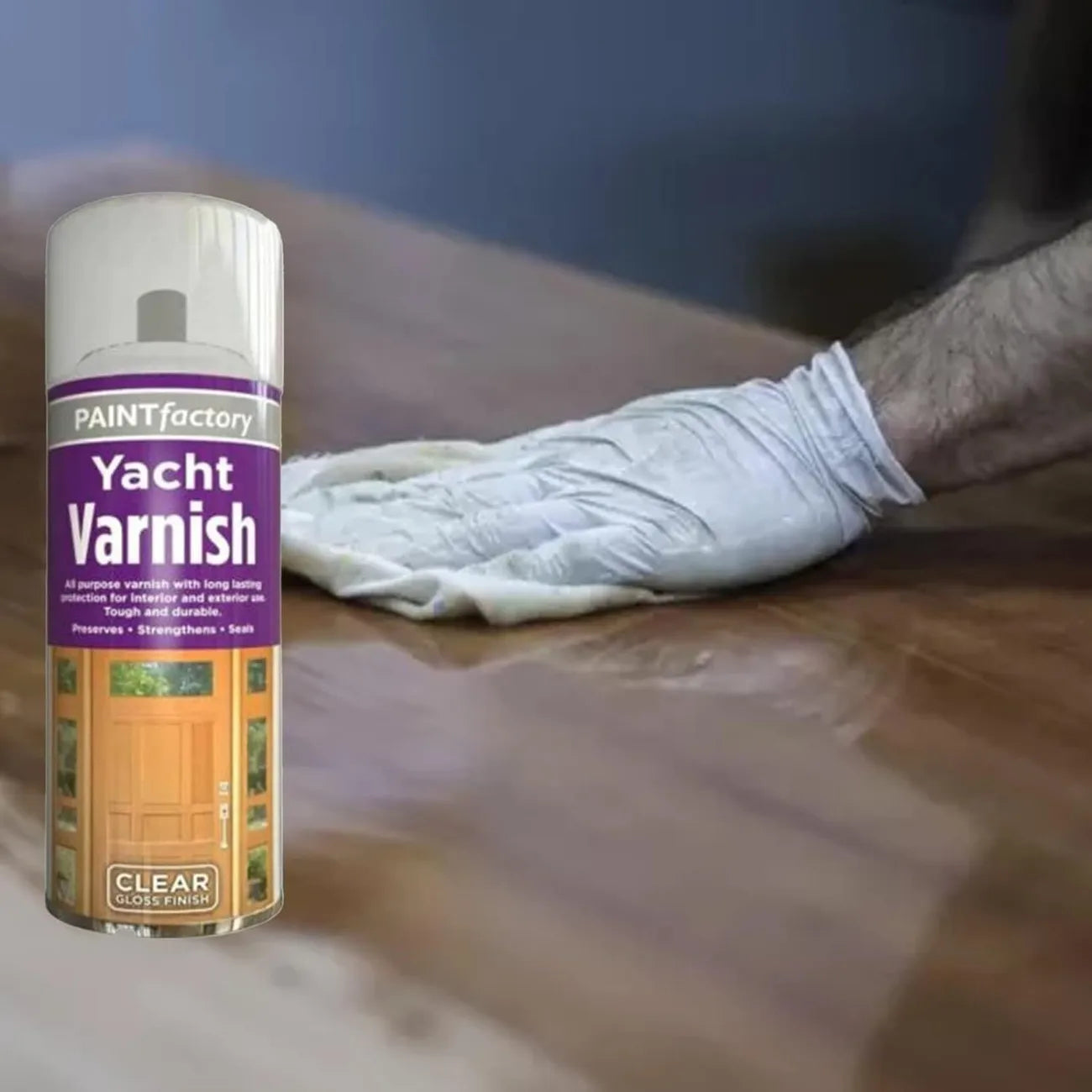 Clear Yacht Varnish Spray 250ml Spray Paint