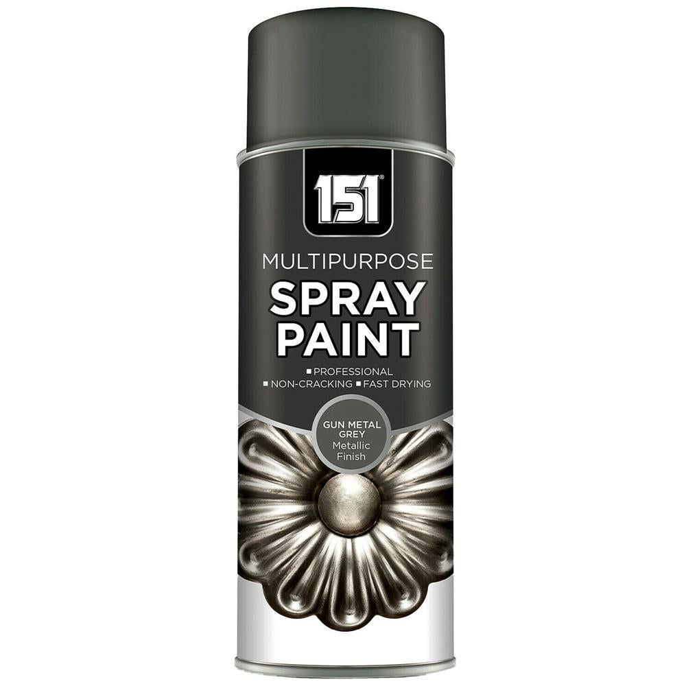 151 Gun Metal Grey Metallic Gloss Spray Paint 400ml Spray Paint