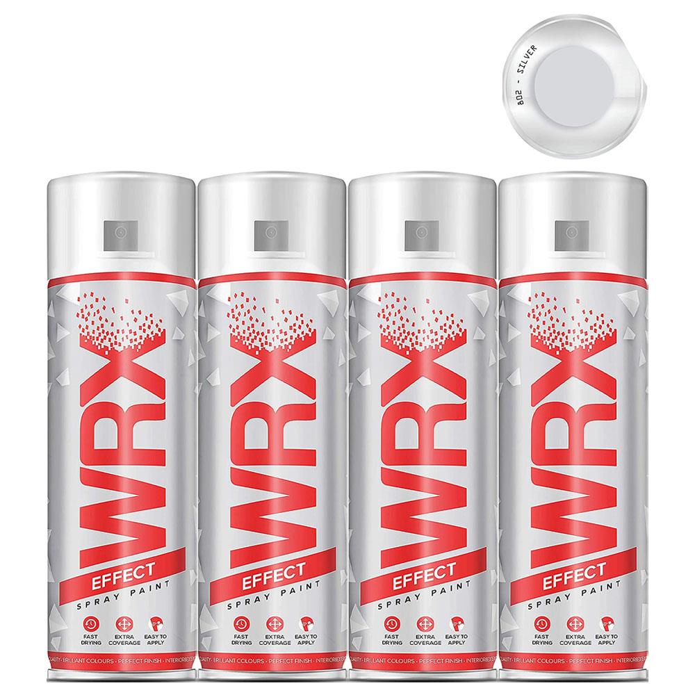 4X WRX Silver Spray Paint 400ml Spray Paint