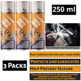 3X Rapide Copper Grease 250ml Spray Paint