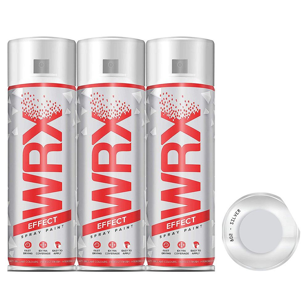 3X WRX Silver Spray Paint 400ml Spray Paint