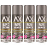 4X Auto Extreme Grey Primer Spray Paint 250ml