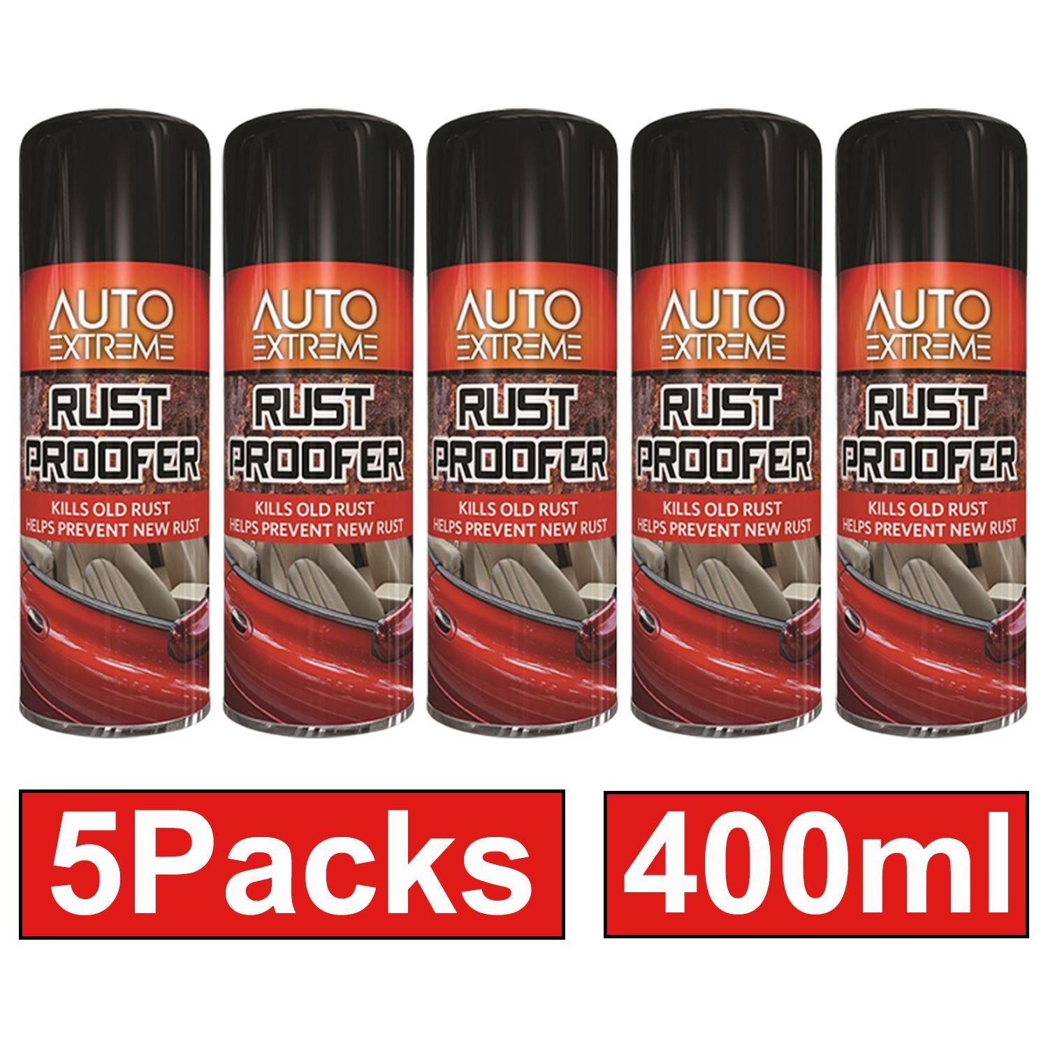 5X - Rust Proofer Spray 400ml Rust Proofer