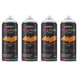 4X Tiger Orange RAL 2011 Gloss Spray Paint 400ml