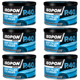6X Isopon P40 Body Filler 250ml