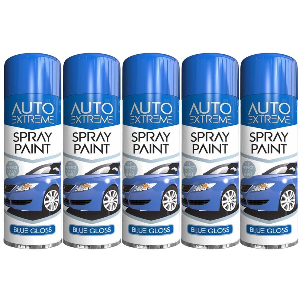 5X Auto Spray Paint Blue Spray Paint 250ml