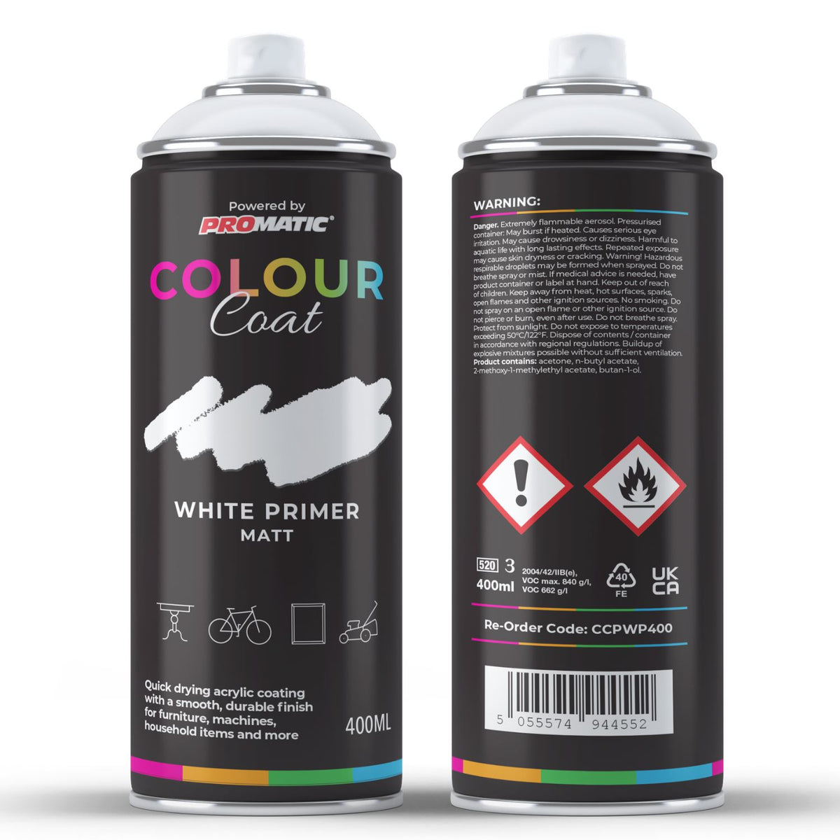 White Primer Matt Spray Paint 400ml