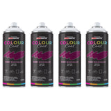 4X Deep Bordeaux RAL 4004 Satin Spray Paint 400ml