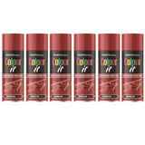 6X Paint Factory Crimson Red Gloss Spray Paint 400ml