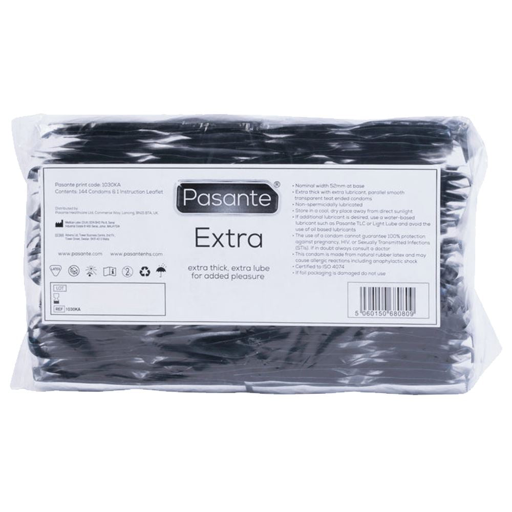 12X Pasante Extra Safe Thick & Extra Lube Safe Condoms Male Condom