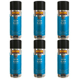 6X Hycote Satin Black Spray Paint 400ml