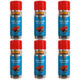 6X Hycote Engine Enamel Gloss Red Spray Paint 400ml