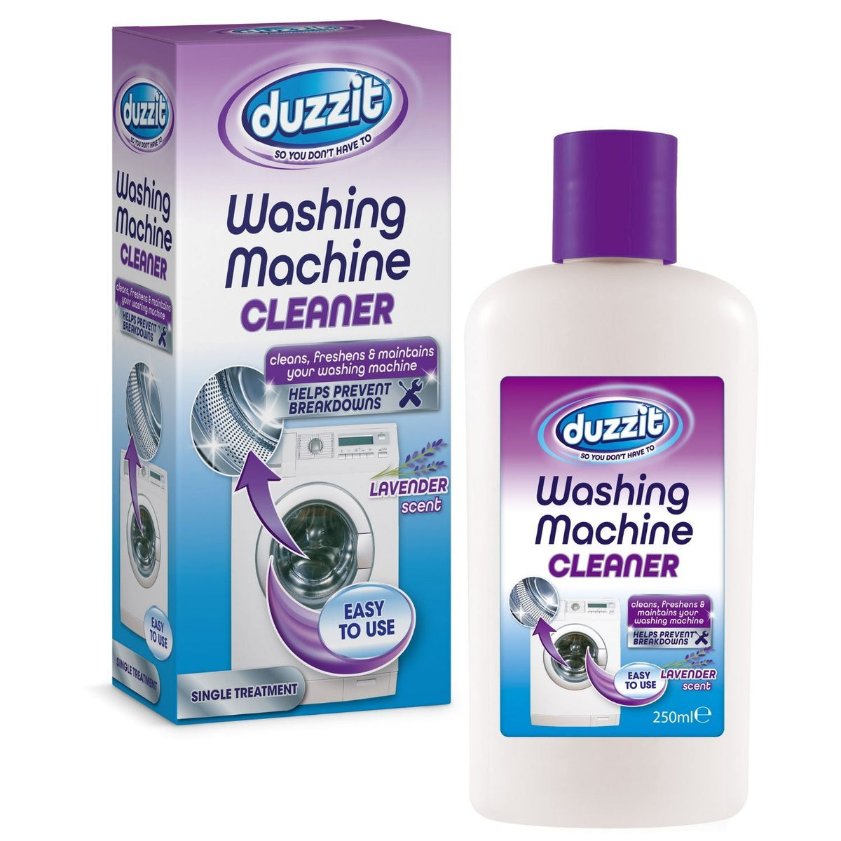 1X - Duzzit Washing Machine Cleaner Lavender 250ml