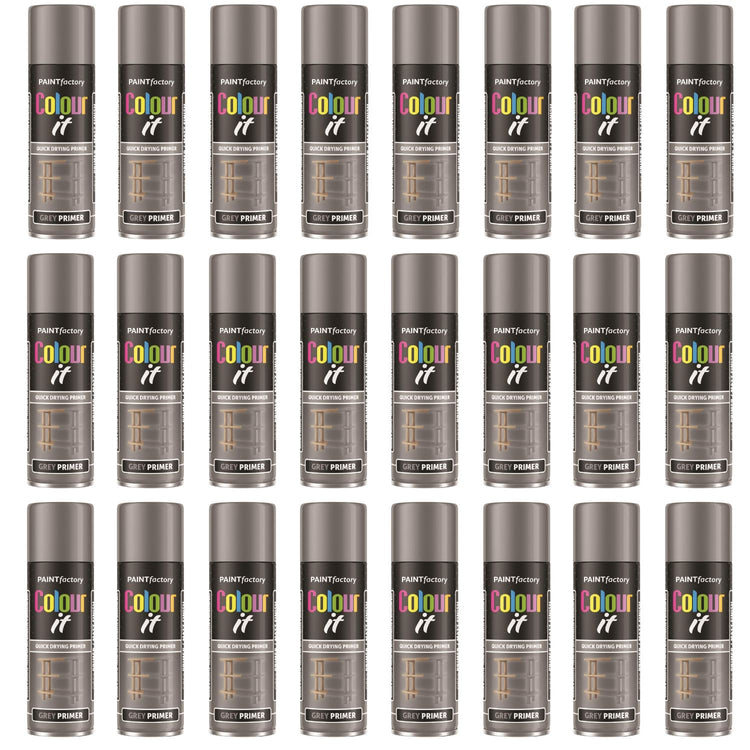 24X - Paint Factory Grey Primer Spray 250ml