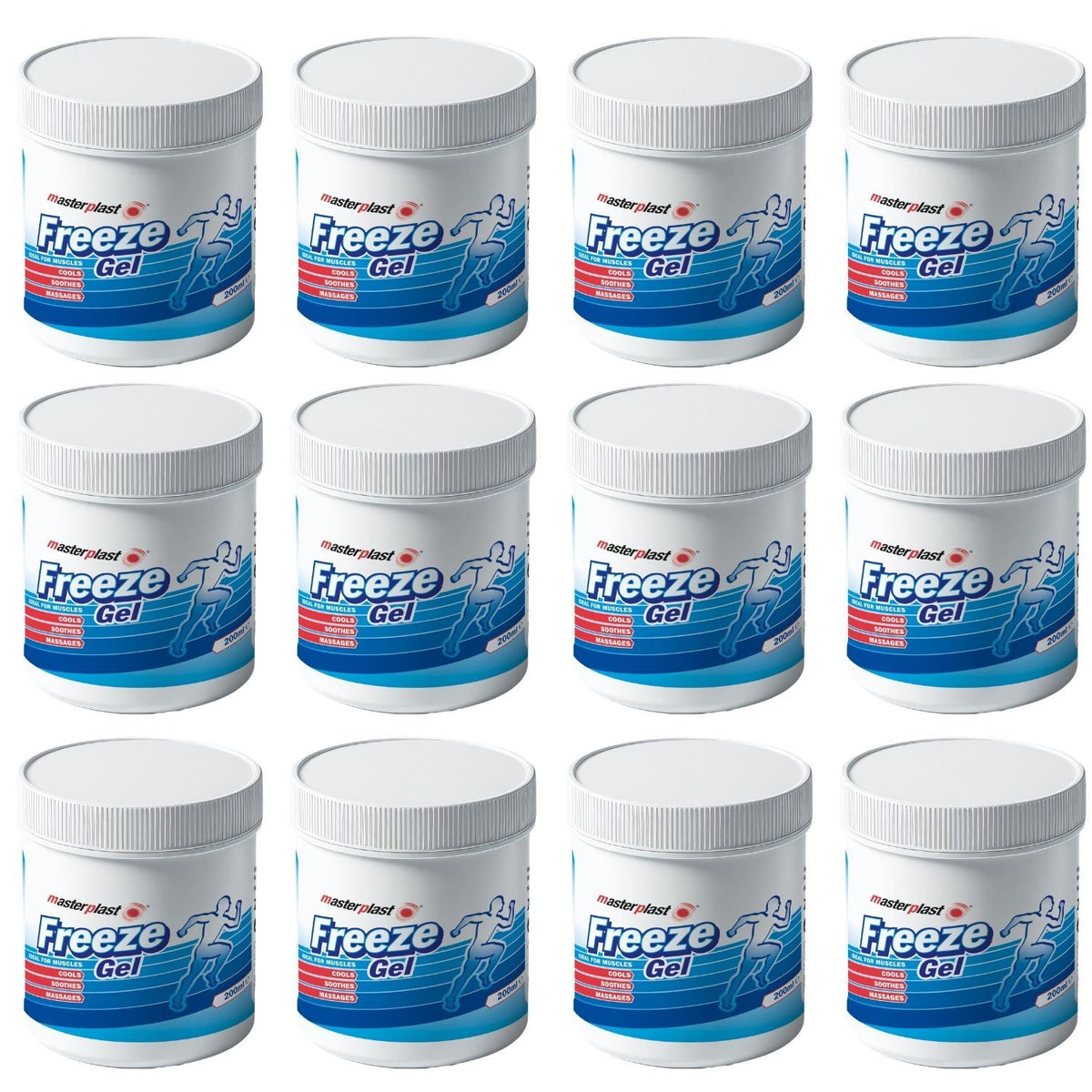 12X - Masterplast Freeze Gel Tub 200ml