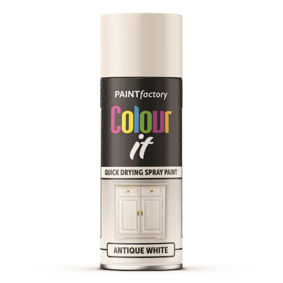 Paint Factory Antique White Gloss Spray Paint 400ml