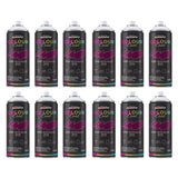 12X Deep Bordeaux RAL 4004 Satin Spray Paint 400ml
