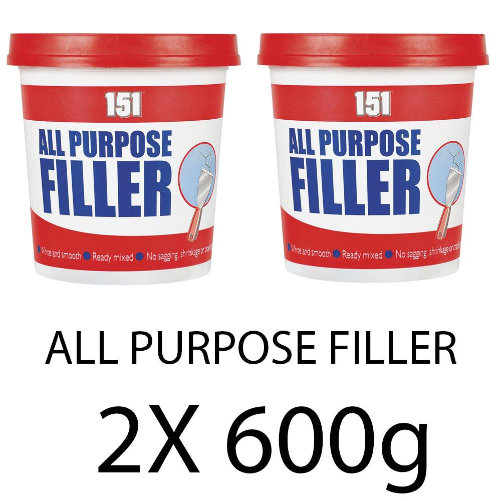 2X All Purpose Filler White Tub 600G Filler