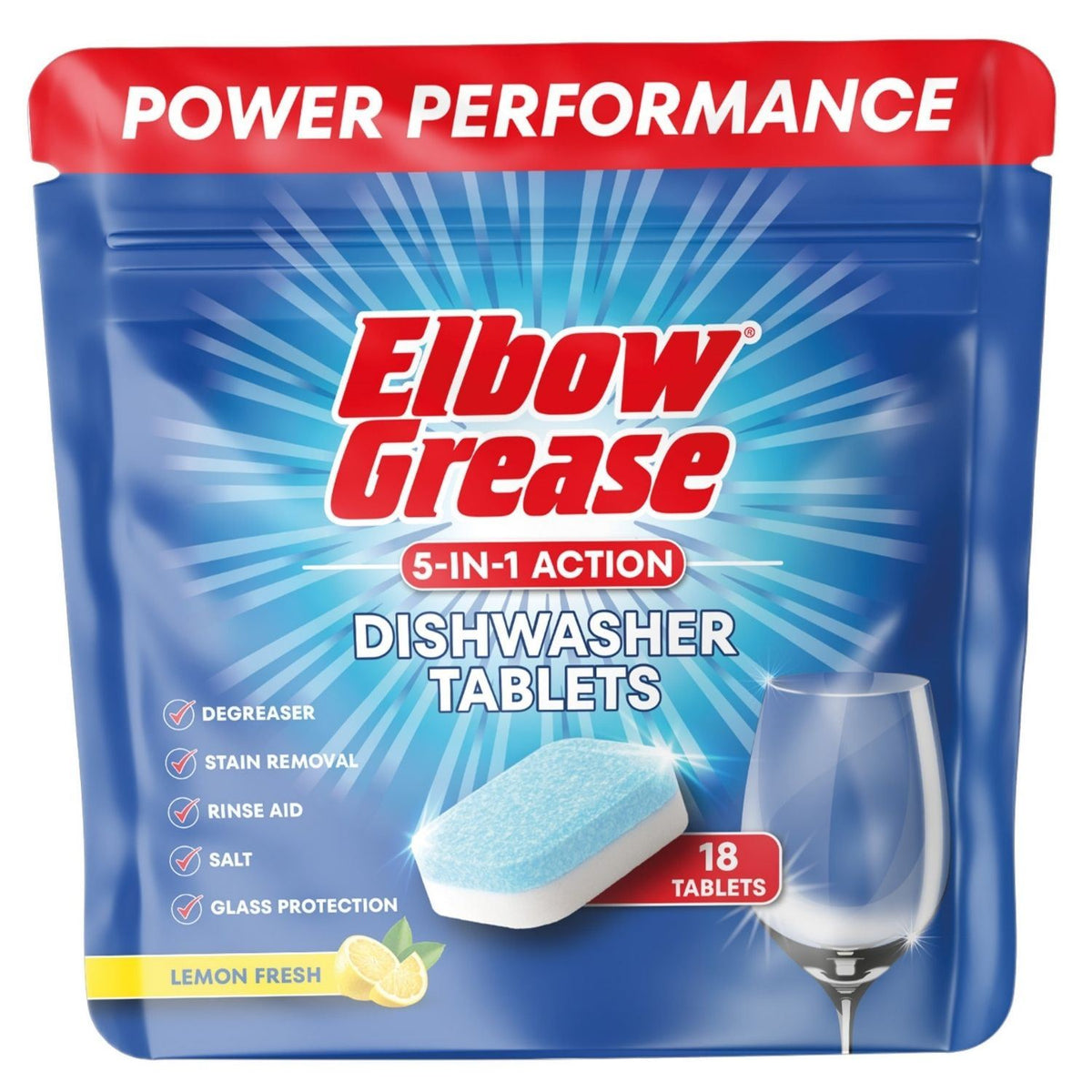 1X - Elbow Grease Dishwasher Tablets 18Pk