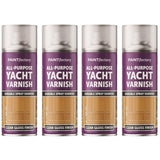 4X Paint Factory Clear Yacht Varnish Spray 400ml