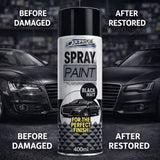 2X Matt Black Car Spray Paint 400ml