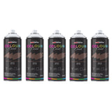 5X Nutmeg Brown RAL 8025 Satin Spray Paint 400ml