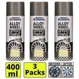 3X - Alloy Wheel Spray Silver Gloss 400ml