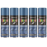 5X Paint Factory Beautiful Blue Gloss Spray Paint 250ml
