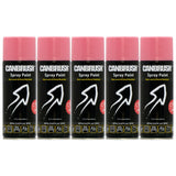 5X Canbrush C18 Pink Spray Paint 400ml