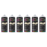 6X Vanilla Cream RAL 1015 Satin Spray Paint 400ml