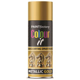 Paint Factory All Purpose Gold Metallic Spray Paint 200ml