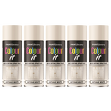 5X Paint Factory Antique White Gloss Spray Paint 400ml
