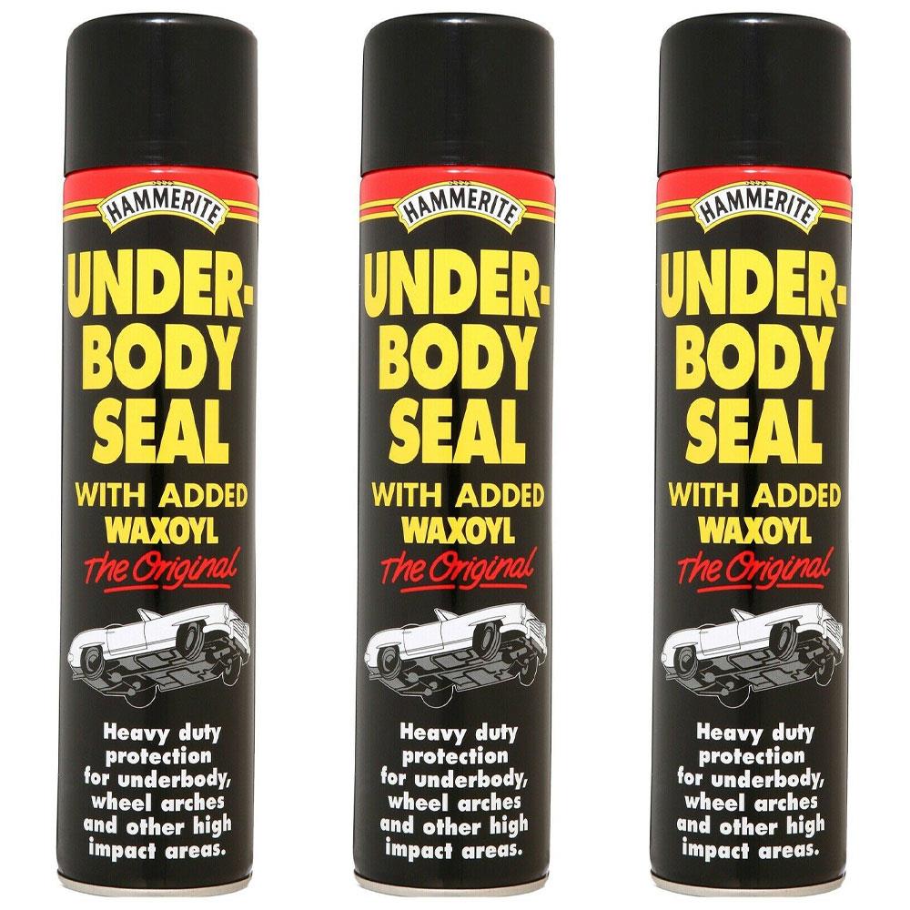 3X Hammerite Underbody Seal Spray 600ml Underbody Seal