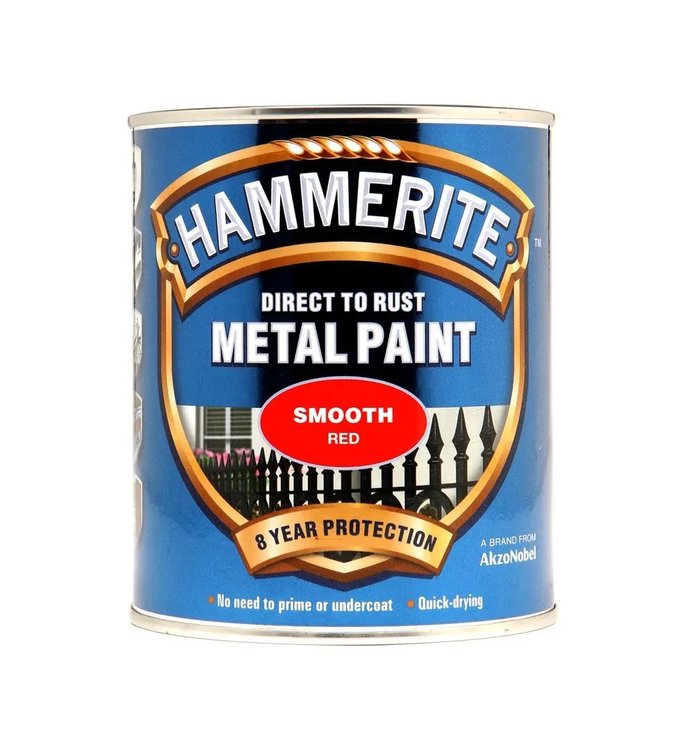 Hammerite Smooth Red Paint 750ml