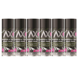6X Auto Extreme Bumper & Trim Black Spray Paint 400ml