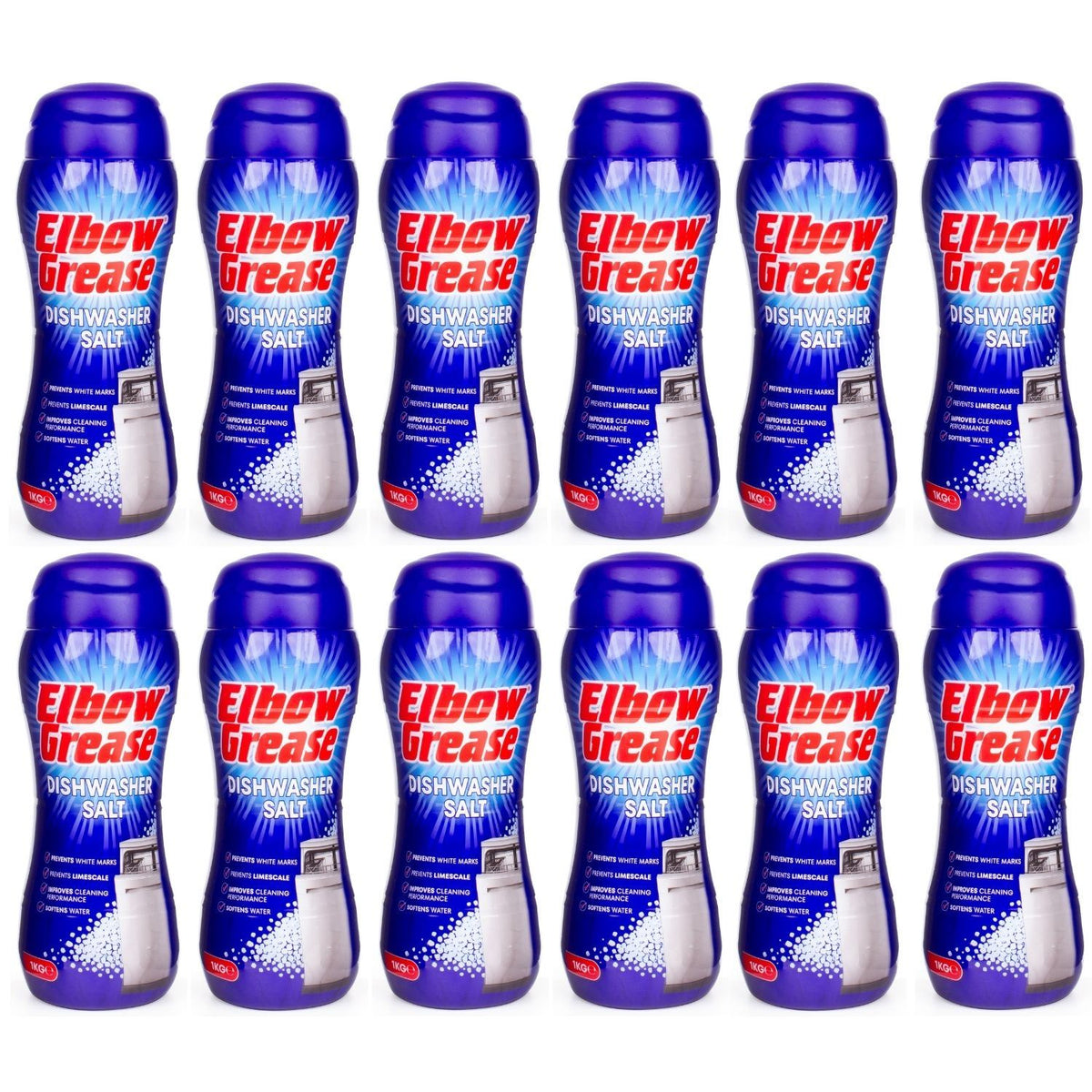 12X - Elbow Grease Dishwasher Salt 1Kg
