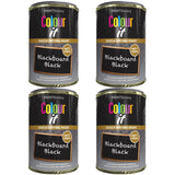 4X Paint Factory Blackboardpaint Factory Black Paint Tin 300ml Tin Paint