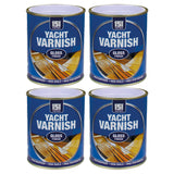 4X Yacht Varnish Gloss Paint 300ml Tin Paint