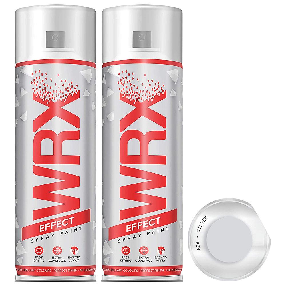 2X WRX Silver Spray Paint 400ml Spray Paint