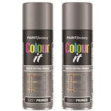 2X Paint Factory Grey Primer Spray 250ml